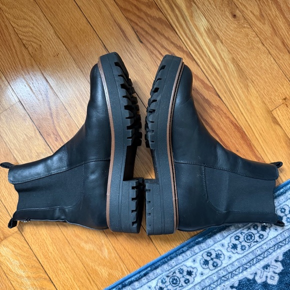 Sam Edelman Laguna Black Chelsea Ankle Boots with Lug Sole Women’s Size 7 - Picture 7 of 11